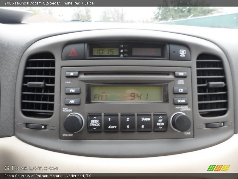 Wine Red / Beige 2006 Hyundai Accent GLS Sedan