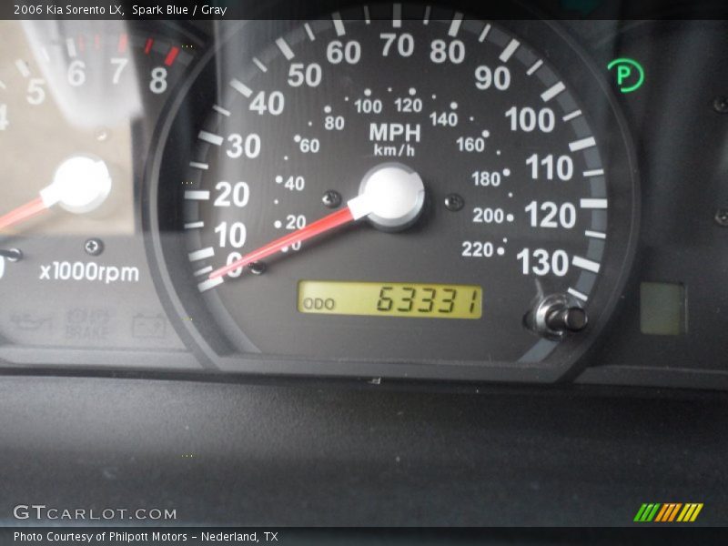 Spark Blue / Gray 2006 Kia Sorento LX
