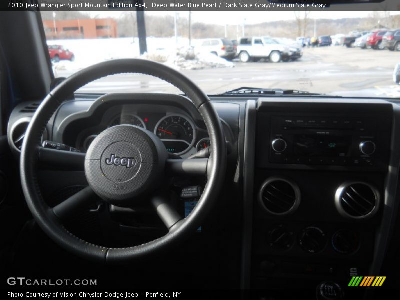 Deep Water Blue Pearl / Dark Slate Gray/Medium Slate Gray 2010 Jeep Wrangler Sport Mountain Edition 4x4