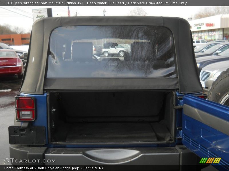 Deep Water Blue Pearl / Dark Slate Gray/Medium Slate Gray 2010 Jeep Wrangler Sport Mountain Edition 4x4