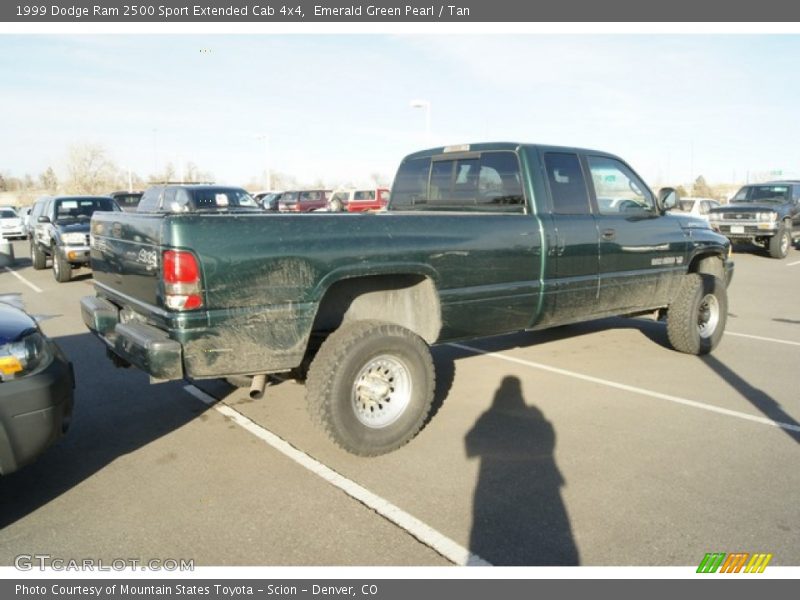 Emerald Green Pearl / Tan 1999 Dodge Ram 2500 Sport Extended Cab 4x4
