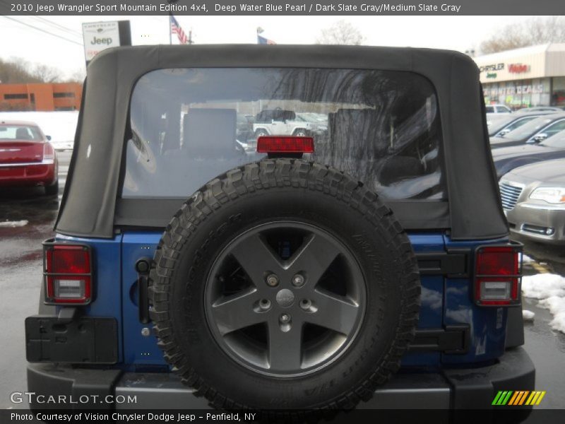 Deep Water Blue Pearl / Dark Slate Gray/Medium Slate Gray 2010 Jeep Wrangler Sport Mountain Edition 4x4