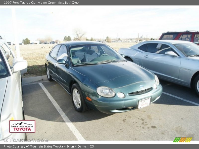 Alpine Green Metallic / Grey 1997 Ford Taurus GL