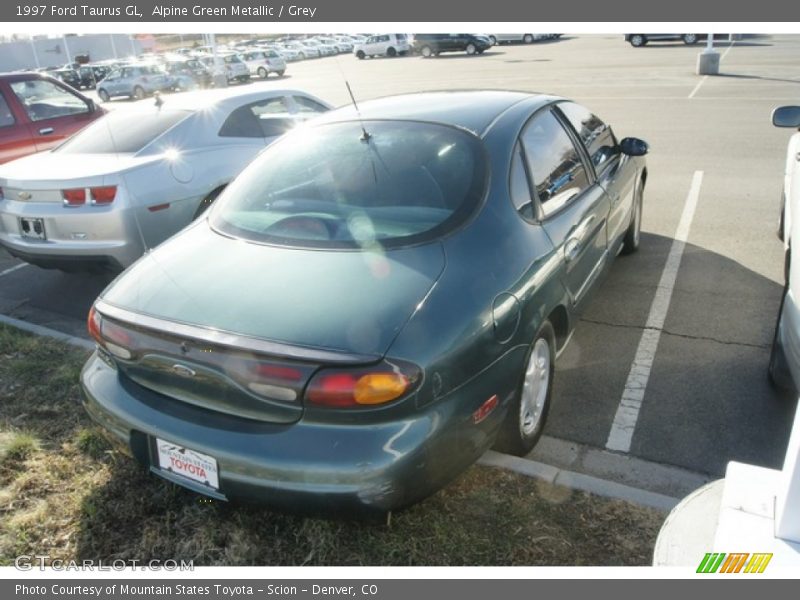 Alpine Green Metallic / Grey 1997 Ford Taurus GL