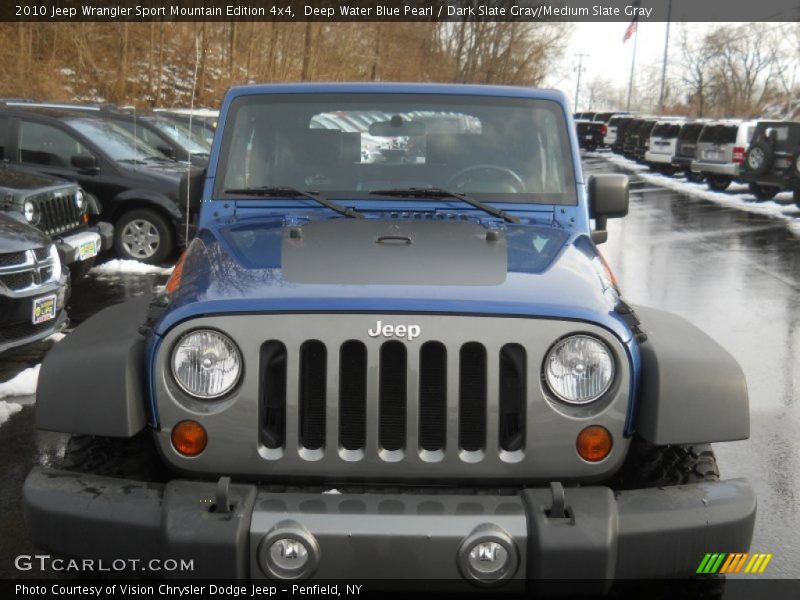 Deep Water Blue Pearl / Dark Slate Gray/Medium Slate Gray 2010 Jeep Wrangler Sport Mountain Edition 4x4