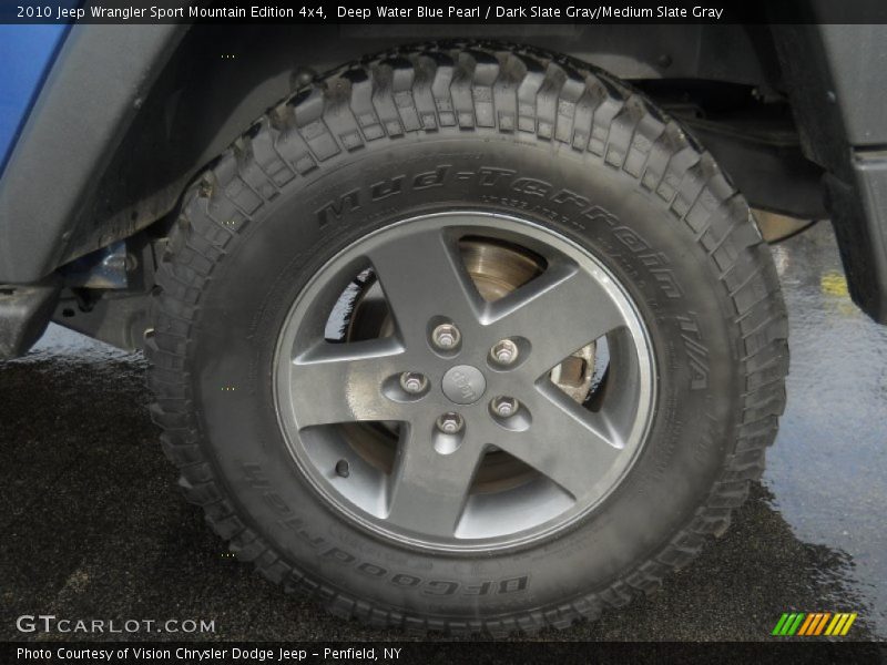 Deep Water Blue Pearl / Dark Slate Gray/Medium Slate Gray 2010 Jeep Wrangler Sport Mountain Edition 4x4
