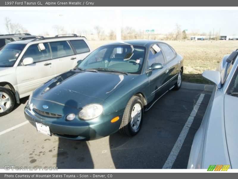Alpine Green Metallic / Grey 1997 Ford Taurus GL