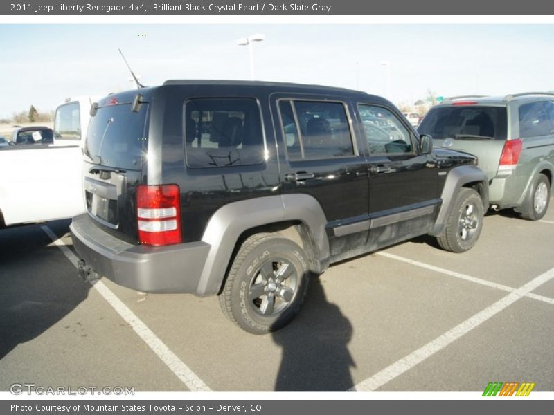 Brilliant Black Crystal Pearl / Dark Slate Gray 2011 Jeep Liberty Renegade 4x4