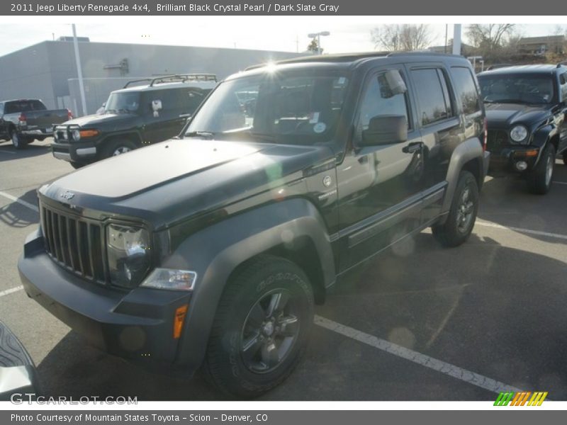 Brilliant Black Crystal Pearl / Dark Slate Gray 2011 Jeep Liberty Renegade 4x4