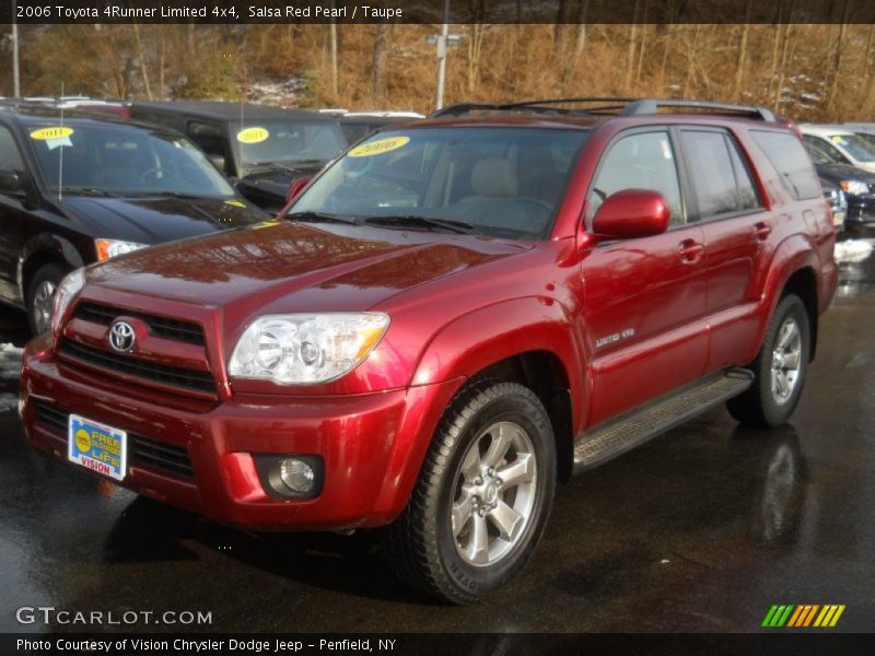 Salsa Red Pearl / Taupe 2006 Toyota 4Runner Limited 4x4