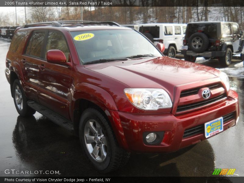 Salsa Red Pearl / Taupe 2006 Toyota 4Runner Limited 4x4