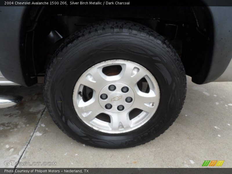 Silver Birch Metallic / Dark Charcoal 2004 Chevrolet Avalanche 1500 Z66