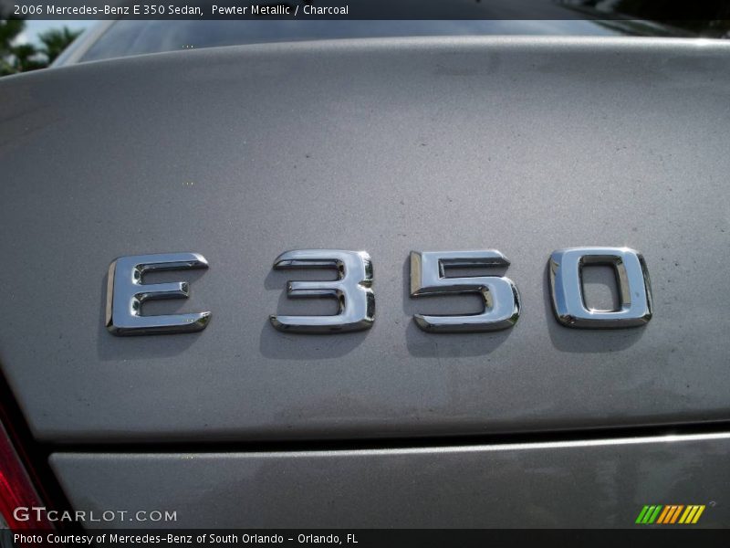Pewter Metallic / Charcoal 2006 Mercedes-Benz E 350 Sedan