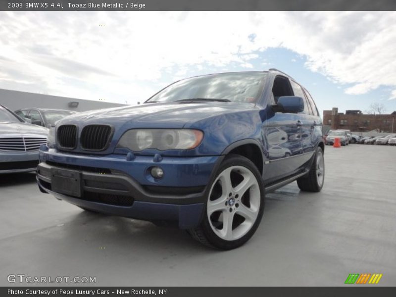 Topaz Blue Metallic / Beige 2003 BMW X5 4.4i