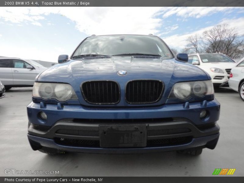 Topaz Blue Metallic / Beige 2003 BMW X5 4.4i