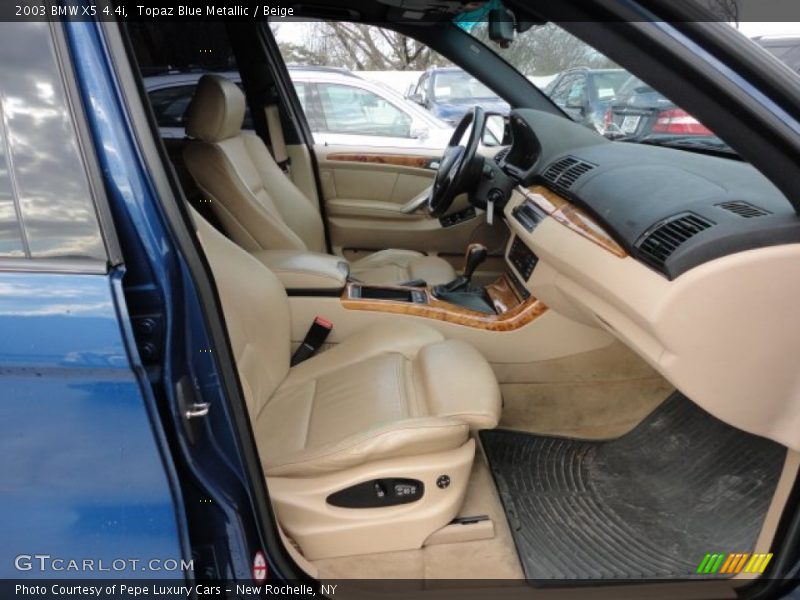 Topaz Blue Metallic / Beige 2003 BMW X5 4.4i