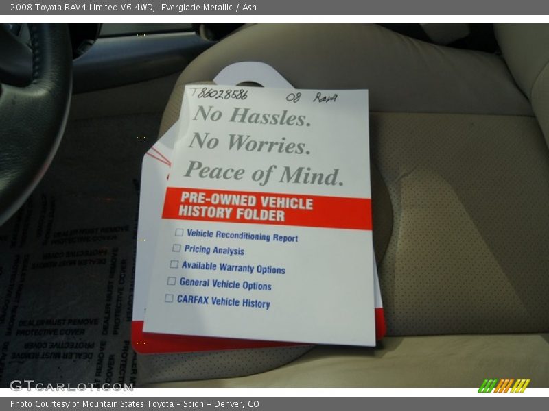 Everglade Metallic / Ash 2008 Toyota RAV4 Limited V6 4WD