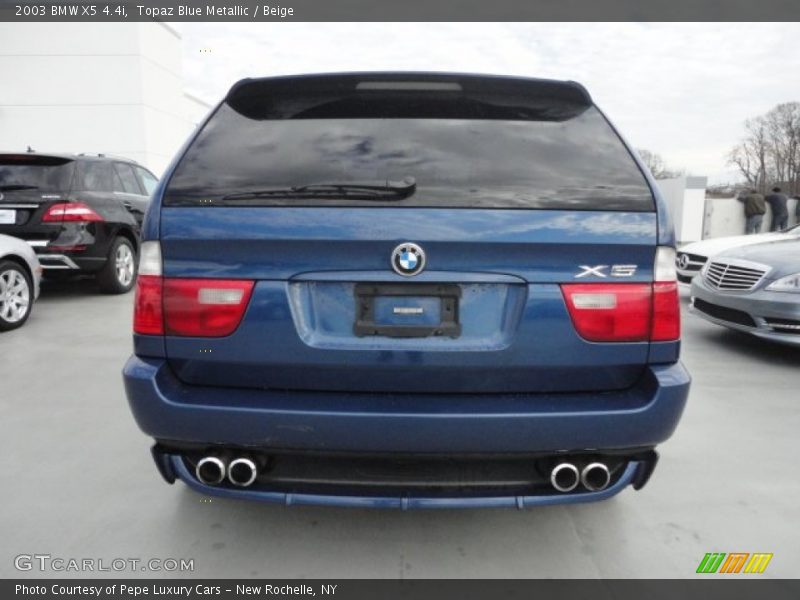 Topaz Blue Metallic / Beige 2003 BMW X5 4.4i