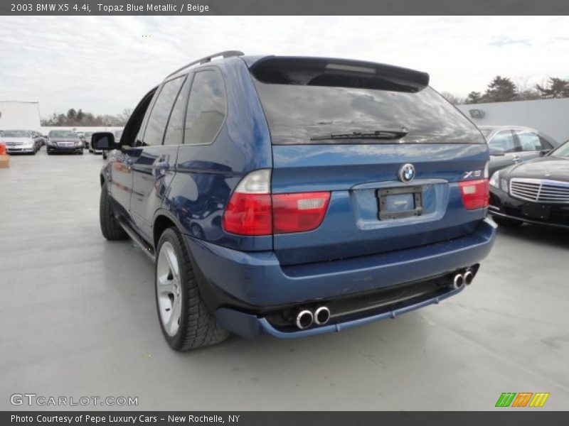 Topaz Blue Metallic / Beige 2003 BMW X5 4.4i