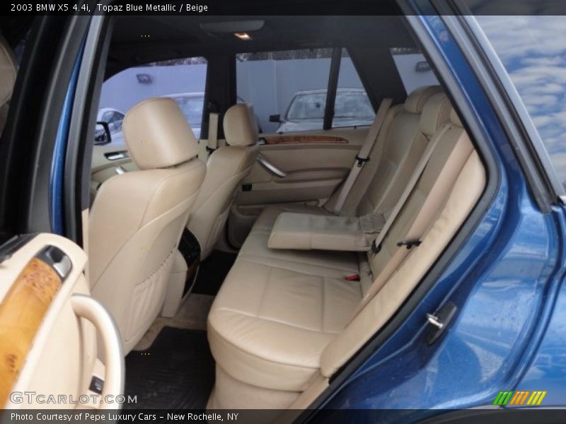 Topaz Blue Metallic / Beige 2003 BMW X5 4.4i