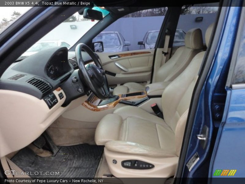 Topaz Blue Metallic / Beige 2003 BMW X5 4.4i
