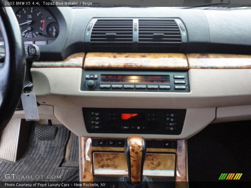Topaz Blue Metallic / Beige 2003 BMW X5 4.4i