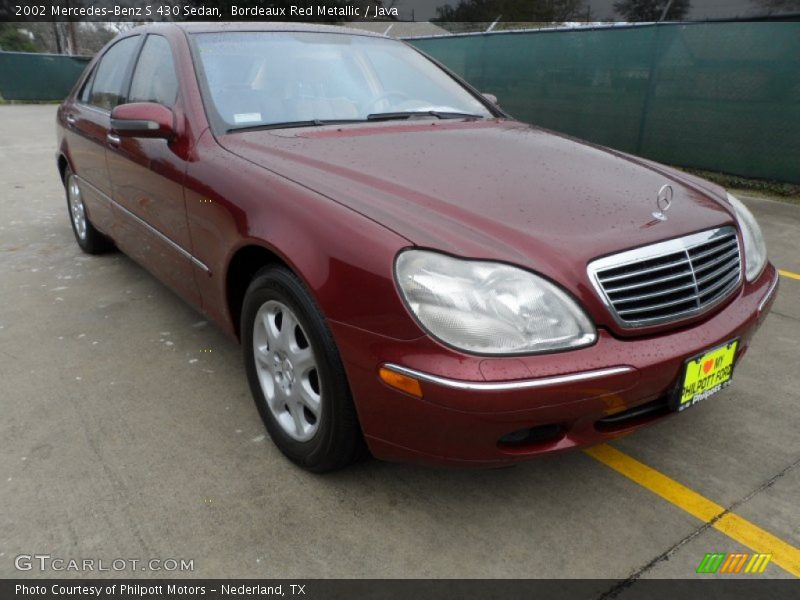 Bordeaux Red Metallic / Java 2002 Mercedes-Benz S 430 Sedan