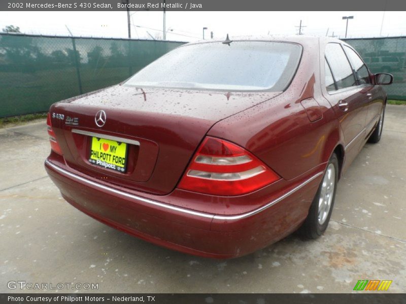 Bordeaux Red Metallic / Java 2002 Mercedes-Benz S 430 Sedan