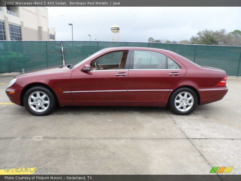 Bordeaux Red Metallic / Java 2002 Mercedes-Benz S 430 Sedan