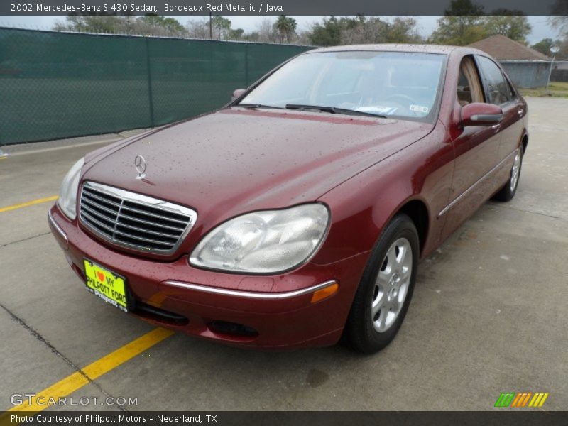 Bordeaux Red Metallic / Java 2002 Mercedes-Benz S 430 Sedan