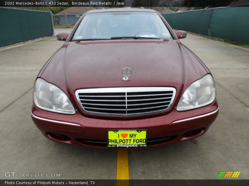 Bordeaux Red Metallic / Java 2002 Mercedes-Benz S 430 Sedan