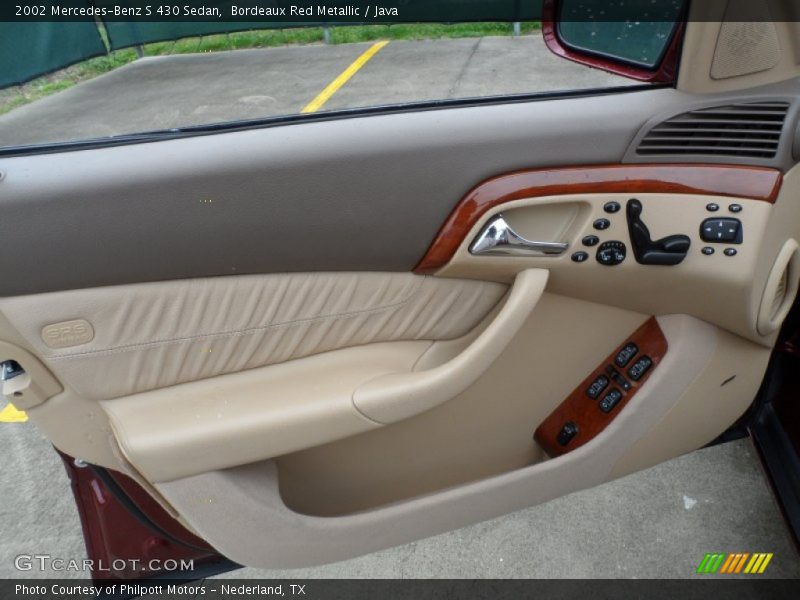 Bordeaux Red Metallic / Java 2002 Mercedes-Benz S 430 Sedan