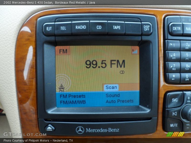 Bordeaux Red Metallic / Java 2002 Mercedes-Benz S 430 Sedan