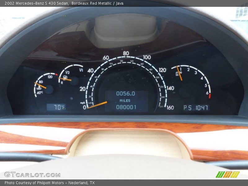 Bordeaux Red Metallic / Java 2002 Mercedes-Benz S 430 Sedan