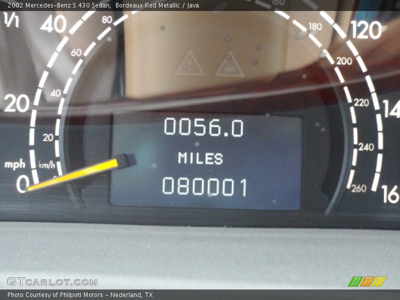 Bordeaux Red Metallic / Java 2002 Mercedes-Benz S 430 Sedan