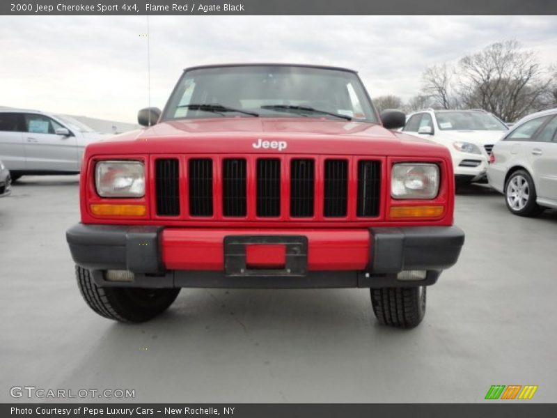 Flame Red / Agate Black 2000 Jeep Cherokee Sport 4x4