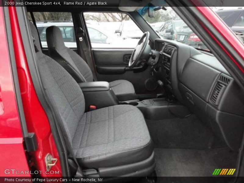 Flame Red / Agate Black 2000 Jeep Cherokee Sport 4x4