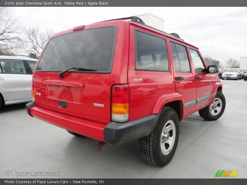 Flame Red / Agate Black 2000 Jeep Cherokee Sport 4x4
