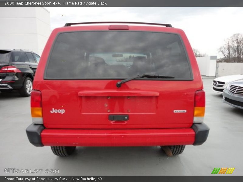 Flame Red / Agate Black 2000 Jeep Cherokee Sport 4x4