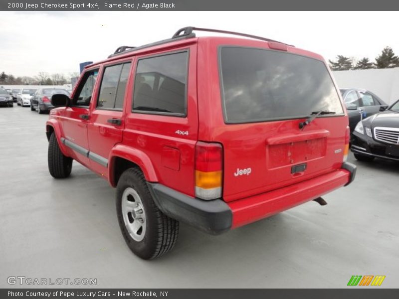 Flame Red / Agate Black 2000 Jeep Cherokee Sport 4x4