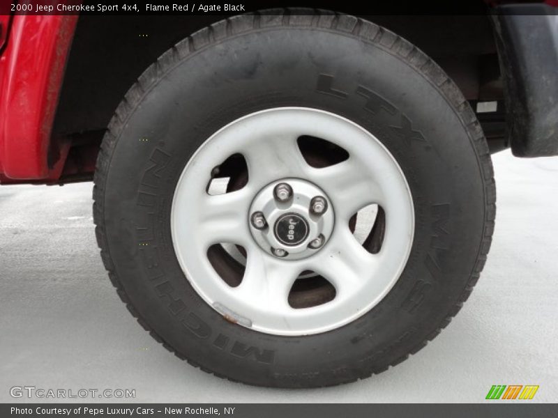 Flame Red / Agate Black 2000 Jeep Cherokee Sport 4x4