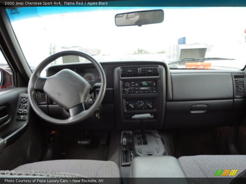 Flame Red / Agate Black 2000 Jeep Cherokee Sport 4x4