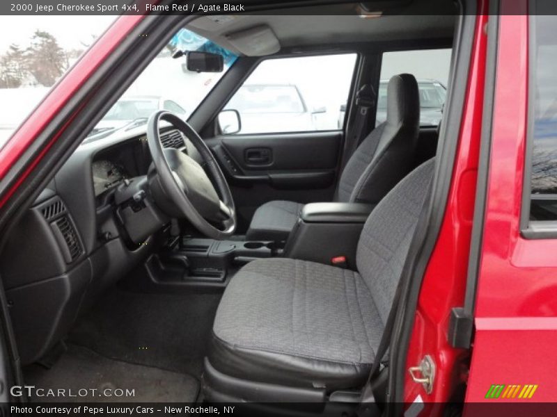 Flame Red / Agate Black 2000 Jeep Cherokee Sport 4x4