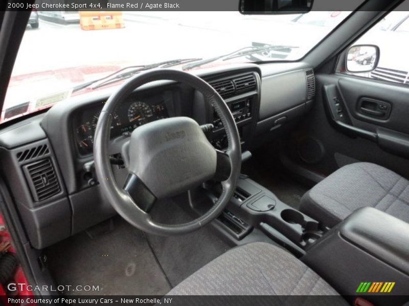Flame Red / Agate Black 2000 Jeep Cherokee Sport 4x4