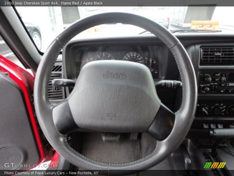 Flame Red / Agate Black 2000 Jeep Cherokee Sport 4x4