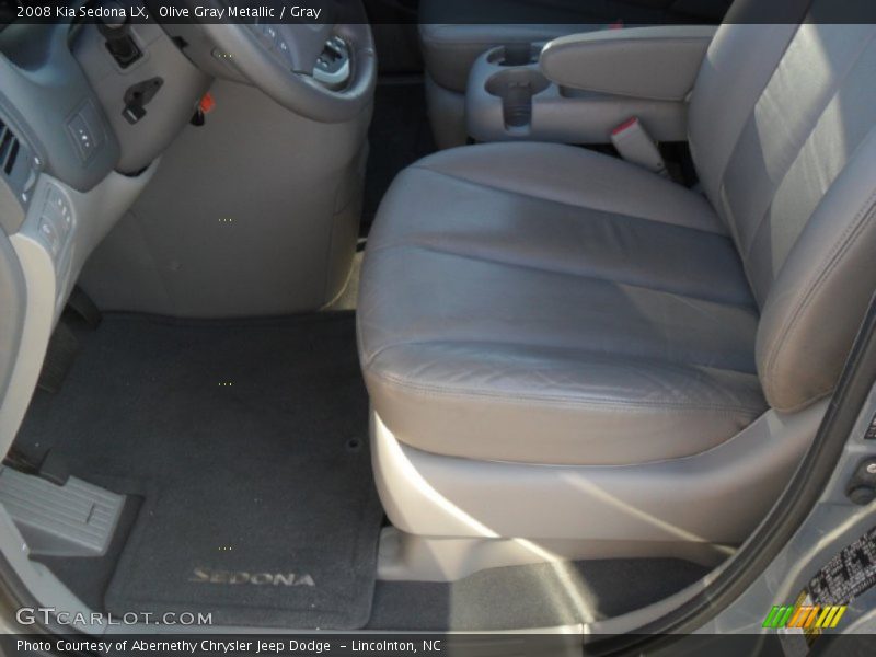 Olive Gray Metallic / Gray 2008 Kia Sedona LX