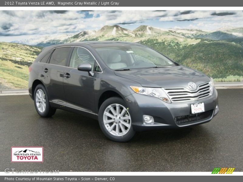 Magnetic Gray Metallic / Light Gray 2012 Toyota Venza LE AWD
