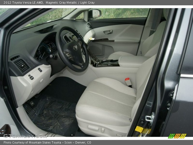  2012 Venza LE AWD Light Gray Interior