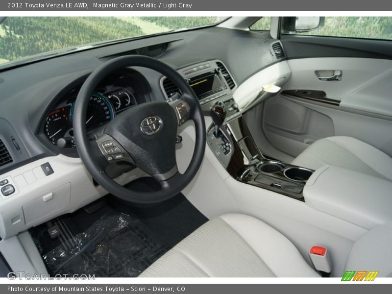  2012 Venza LE AWD Light Gray Interior