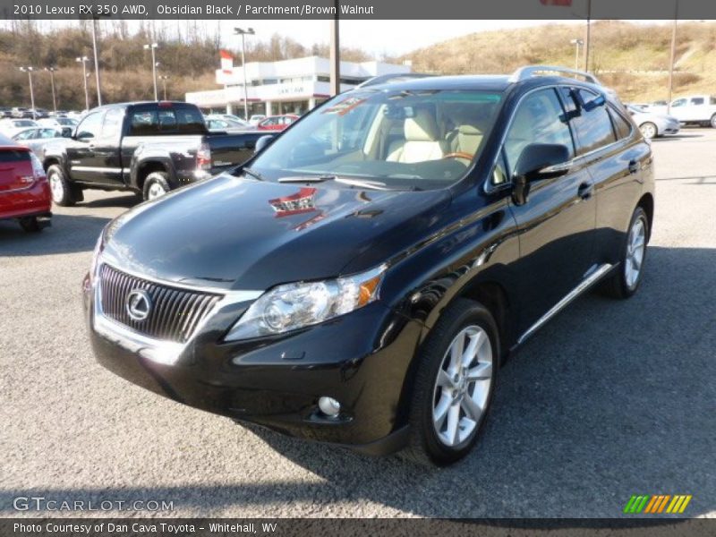 Obsidian Black / Parchment/Brown Walnut 2010 Lexus RX 350 AWD